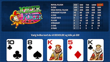 Joker Poker forener både held og strategi