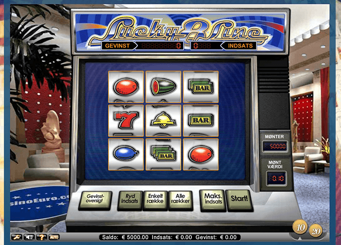 Den klassiske spillemaskine Lucky 8-Line