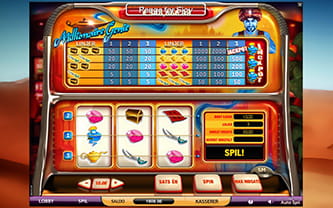 Progressiv Jackpot Millionaire Genie hos Slots Magic