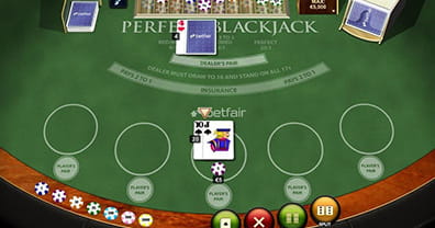 Perfect Blackjack på Betfair